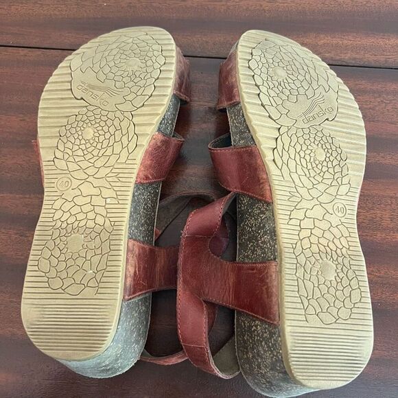 Dansko Savannah Cork Wedge Sandals. Size 40 (9.5/10). Good Condition. - Picture 10 of 12
